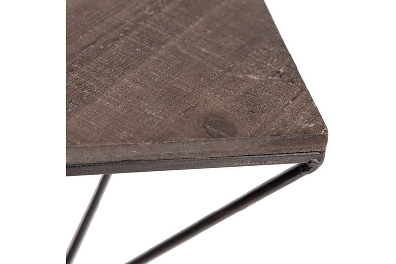 Wall Shelf Valnøtt|Svart - Oppbevaring - Hyller - Vegghylle