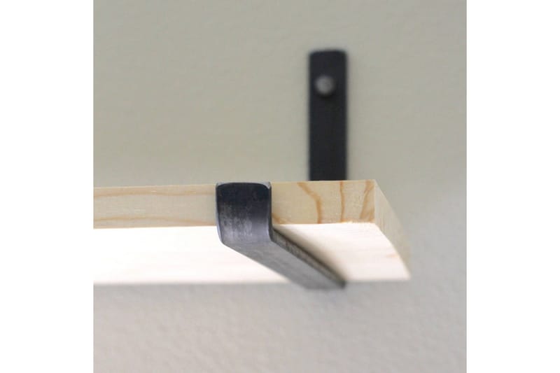 Wayte Vegghylle 60 cm - Svart / Eik - Oppbevaring - Hyller - Vegghylle