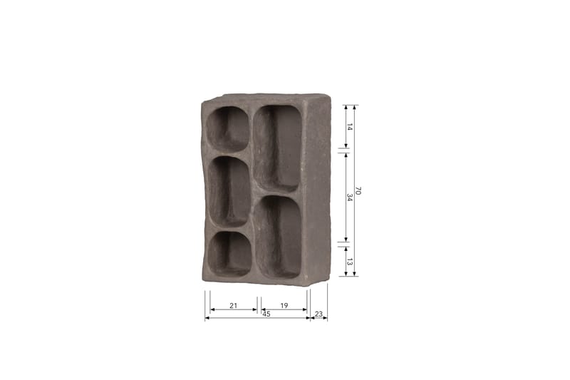 Woudmeer Vegghylle 23x45cm - Grå - Oppbevaring - Hyller - Vegghylle