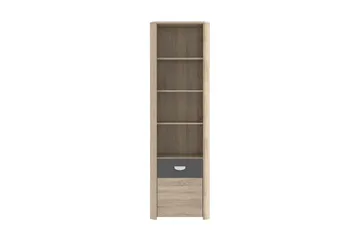 Yazmene Hylle 59x194 cm - Brun - Oppbevaring - Hyller - Bokhylle