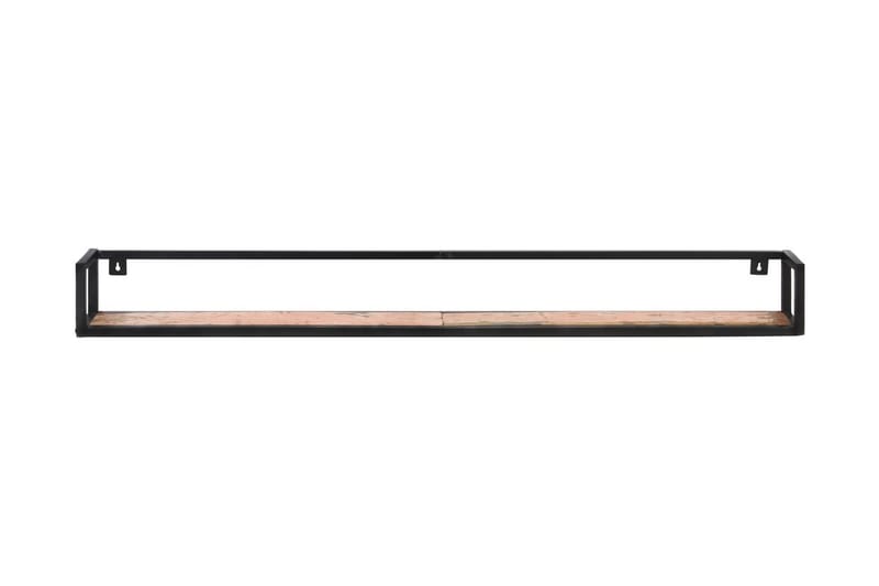 Vegghyller 2 stk 160 cm gjenvunnet heltre - Oppbevaring - Hyller - Vegghylle