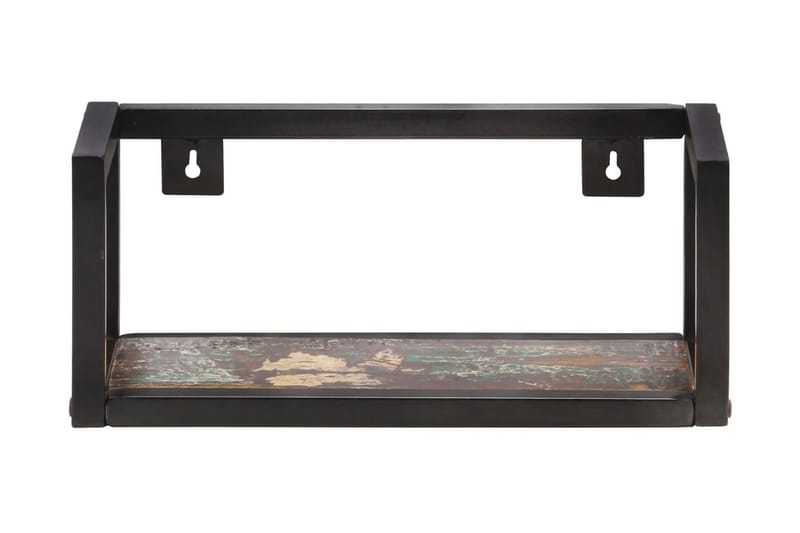 Vegghyller 2 stk 40 cm gjenvunnet heltre - Oppbevaring - Hyller - Vegghylle