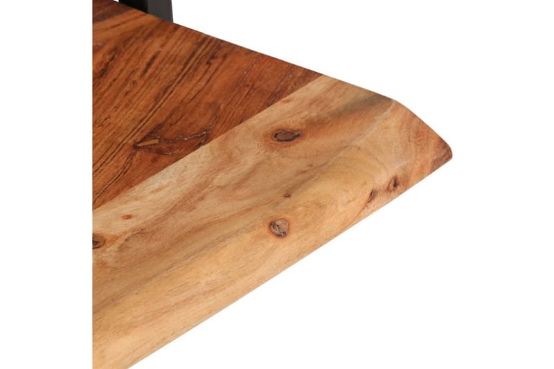 Vegghyller 2 stk 60x25x35 cm heltre akasie og stål - Brun - Oppbevaring - Hyller - Vegghylle
