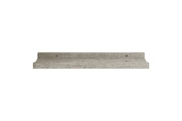 Vegghyller 2 stk betonggrå 40x9x3 cm - Grå - Oppbevaring - Hyller - Vegghylle