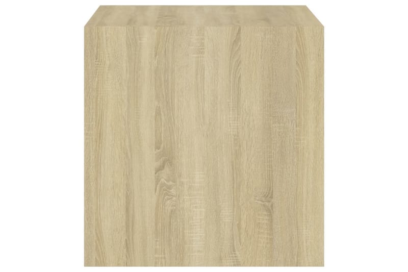 Veggskap sonoma eik 37x37x37 cm sponplate - Brun - Oppbevaring - Hyller - Vegghylle