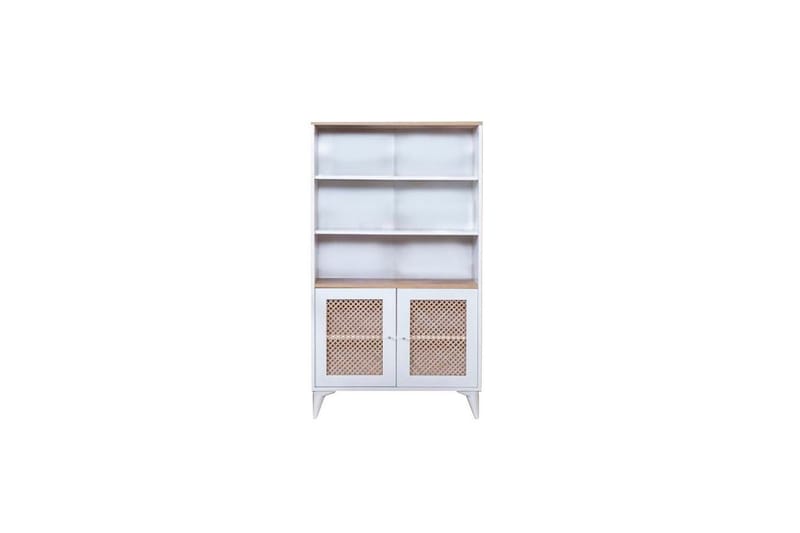 Velin Bokhylle 90 cm - Hvit/Lysfarget tre - Oppbevaring - Hyller - Bokhylle