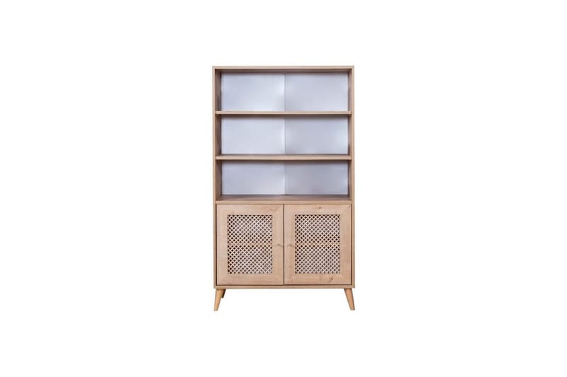 Velin Bokhylle 90 cm - Hvit/Lysfarget tre - Oppbevaring - Hyller - Bokhylle