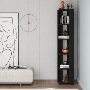 Verina Bokhylle 161 cm - Black Wood - Oppbevaring - Hyller - Hjørnehylle