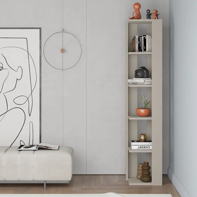 Verina Bokhylle 161 cm - Sandstein - Oppbevaring - Hyller - Hjørnehylle