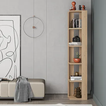 Verina Bokhylle 161 cm - Sapphire Oak - Oppbevaring - Hyller - Hjørnehylle