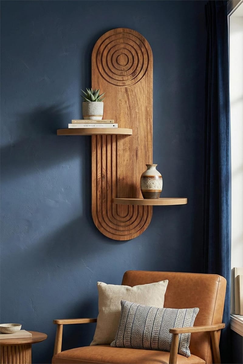 Virlin Vegghylle 26x35x13 cm - Eik - Oppbevaring - Hyller - Vegghylle