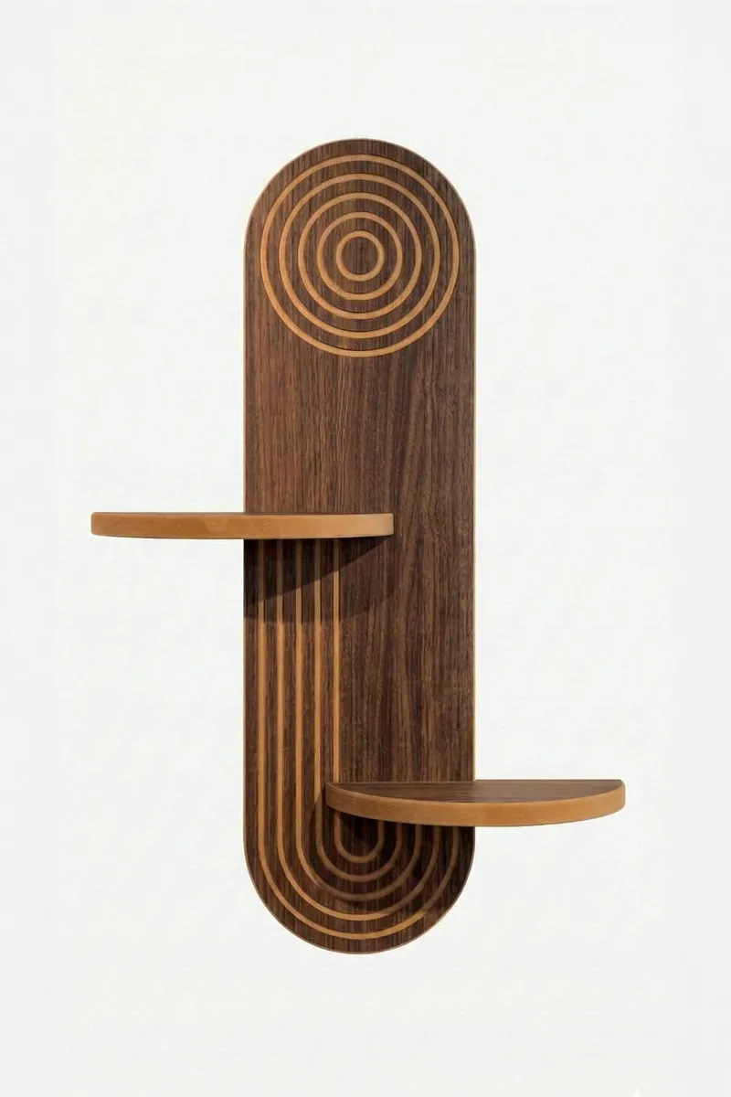 Virlin Vegghylle 26x35x13 cm - Wenge - Oppbevaring - Hyller - Vegghylle