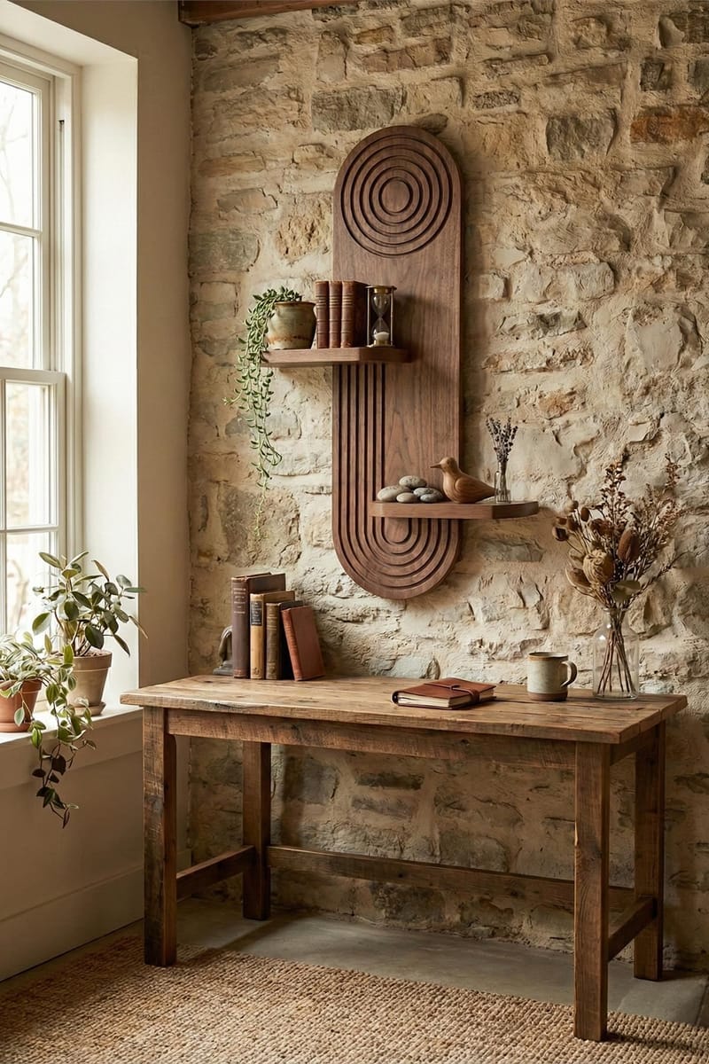 Virlin Vegghylle 26x35x13 cm - Wenge - Oppbevaring - Hyller - Vegghylle
