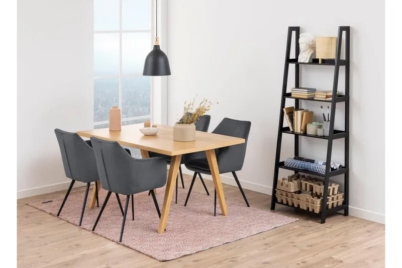 Wilele Bokhylle 63 cm i Malt Tre - Sort - Oppbevaring - Hyller - Bokhylle