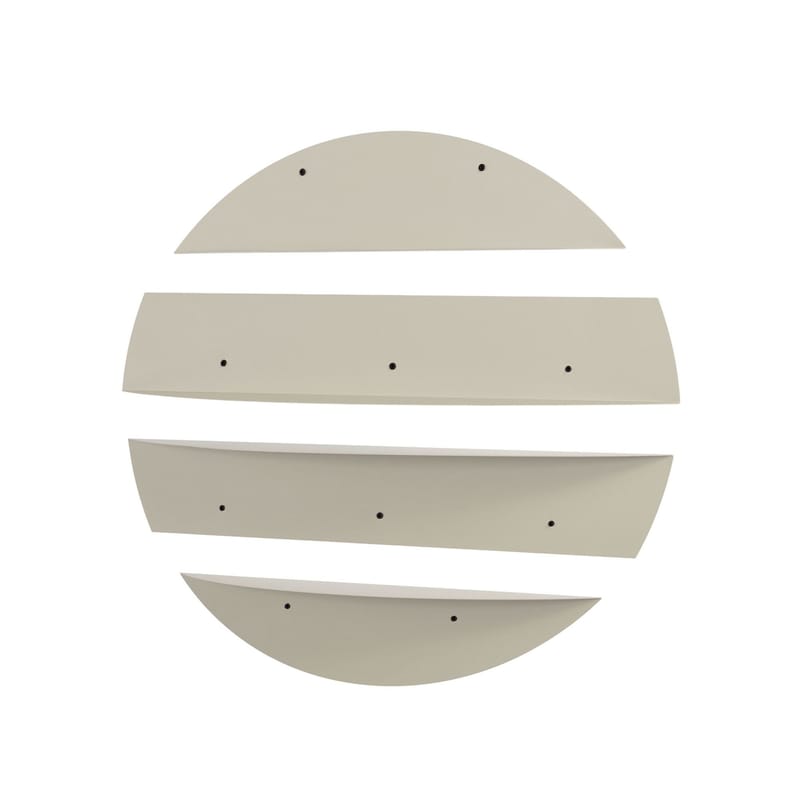 Zalvenn vegghylle 76 cm rund - Myk Beige - Oppbevaring - Hyller - Vegghylle
