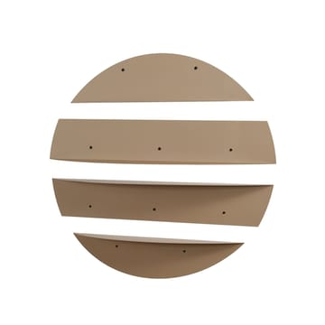 Zalvenn vegghylle 76 cm rund - Taupe - Oppbevaring - Hyller - Vegghylle