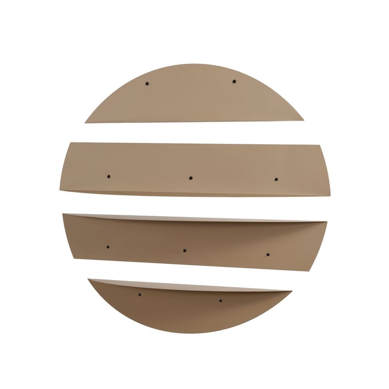 Zalvenn vegghylle 76 cm rund - Taupe - Oppbevaring - Hyller - Vegghylle
