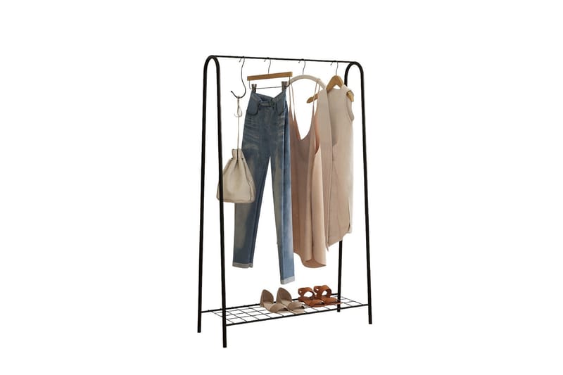 Bhutan Klesstativ 145 cm - Svart - Oppbevaring - Klesoppbevaring - Stumtjener