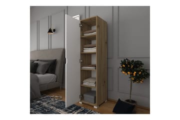 Garderobe Doranstead Lys Valnøtt / Hvit - Hvit/Lysfarget tre - Oppbevaring - Klesoppbevaring - Garderober & garderobesystem - Garderobeskap & klesskap