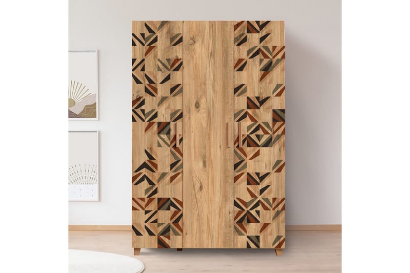 Leva Garderobeskap 120x189 cm Brun - Hanah Home - Oppbevaring - Klesoppbevaring - Garderober & garderobesystem