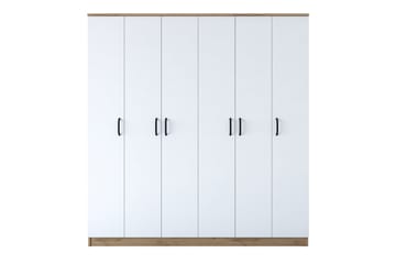 Jaidul Garderobeskap 180x190,8 cm Brun/Hvit - Hanah Home - Oppbevaring - Klesoppbevaring - Garderober & garderobesystem