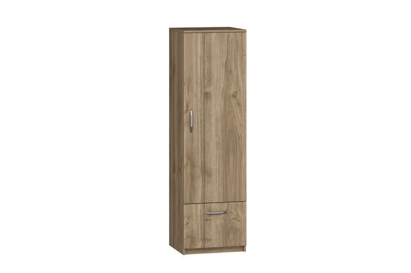 Kleoo Garderobeskap 50x187 cm Brun - Hanah Home - Oppbevaring - Klesoppbevaring - Garderober & garderobesystem
