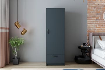 Kleoo Garderobe 50x187 cm Antrasitt - Hanah Home - Oppbevaring - Klesoppbevaring - Garderober & garderobesystem