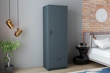 Kleoo Garderobe 50x187 cm Antrasitt - Hanah Home - Oppbevaring - Klesoppbevaring - Garderober & garderobesystem