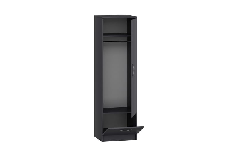 Kleoo Garderobe 50x187 cm Antrasitt - Hanah Home - Oppbevaring - Klesoppbevaring - Garderober & garderobesystem