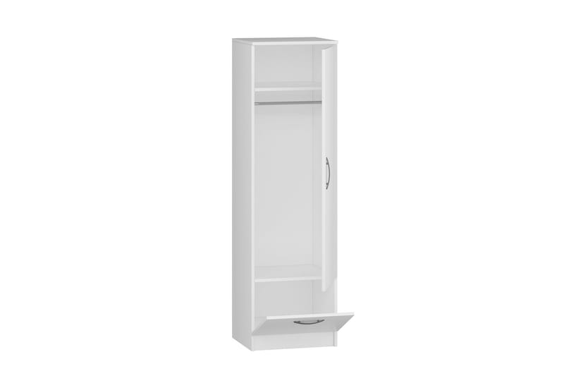 Kleoo Garderobeskap 50x187 cm Hvit - Hanah Home - Oppbevaring - Klesoppbevaring - Garderober & garderobesystem