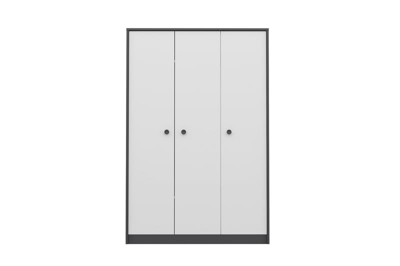 Berdez Garderobe 120x182 cm Antrasitt/Hvit - Hanah Home - Oppbevaring - Klesoppbevaring - Garderober & garderobesystem