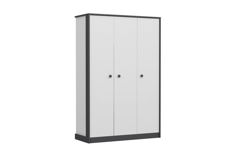 Berdez Garderobe 120x182 cm Antrasitt/Hvit - Hanah Home - Oppbevaring - Klesoppbevaring - Garderober & garderobesystem