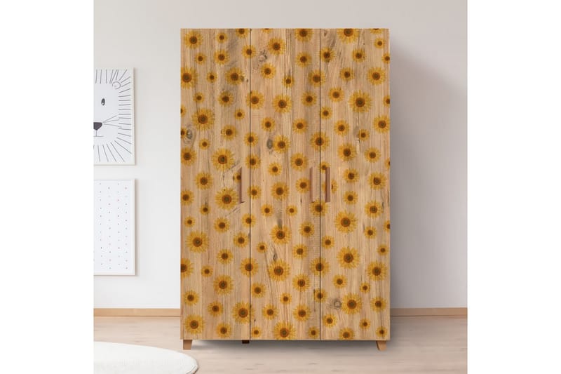 Leva Garderobeskap 120x189 cm Brun - Hanah Home - Oppbevaring - Klesoppbevaring - Garderober & garderobesystem
