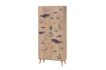 Bertoaria Garderobe 80x190 cm Brun