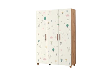 Leva Garderobe 120x189 cm Brun/Hvit