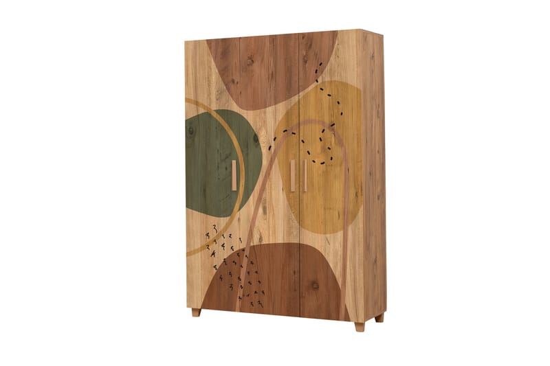 Leva Garderobeskap 120x189 cm Brun - Hanah Home - Oppbevaring - Klesoppbevaring - Garderober & garderobesystem