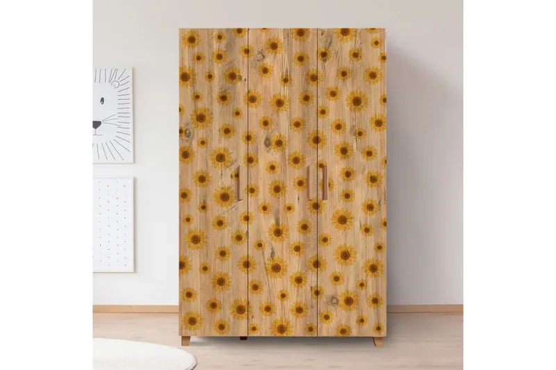 Leva Garderobeskap 120x189 cm Brun - Hanah Home - Oppbevaring - Klesoppbevaring - Garderober & garderobesystem
