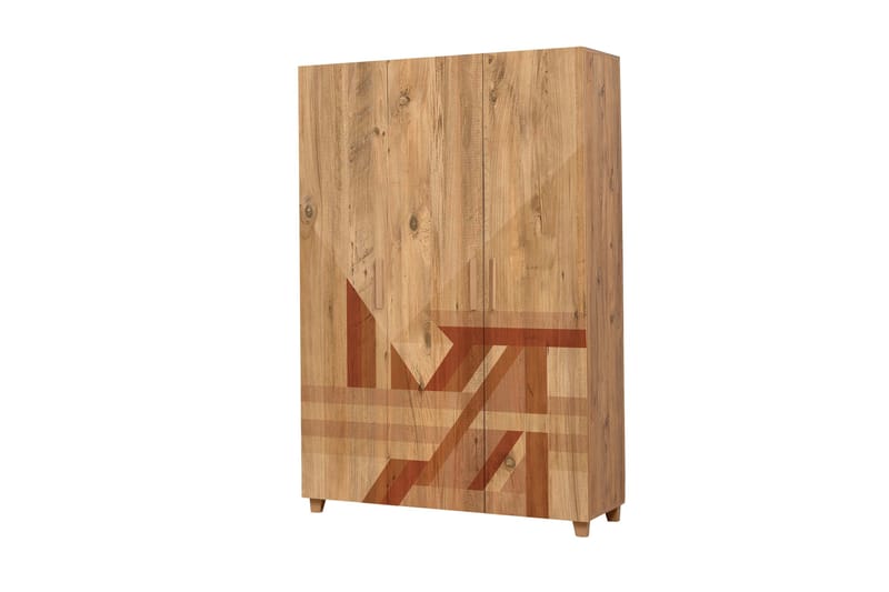 Leva Garderobeskap 120x189 cm Brun - Hanah Home - Oppbevaring - Klesoppbevaring - Garderober & garderobesystem