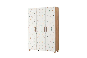 Leva Garderobe 120x189 cm Brun/Hvit