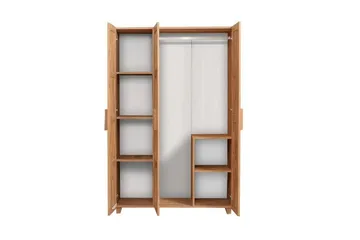 Leva Garderobe 120x189 cm Brun/Hvit - Hanah Home - Oppbevaring - Klesoppbevaring - Garderober & garderobesystem