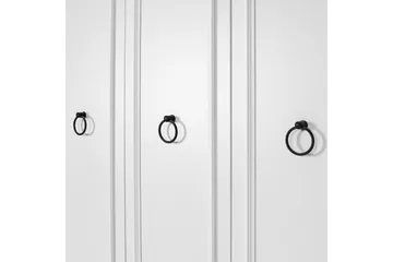 Ajra Garderobe 103x185 cm Hvit - Hanah Home - Oppbevaring - Klesoppbevaring - Garderober & garderobesystem