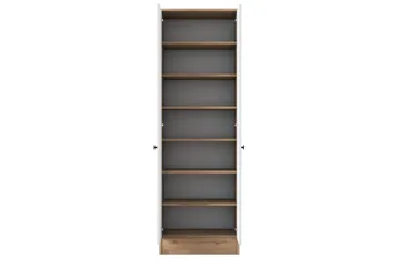 Hooda Garderobeskap 59,8x182,8 cm Brun/Hvit - Hanah Home - Møbler - Gangmøbler - Møbelsett til gang & entre