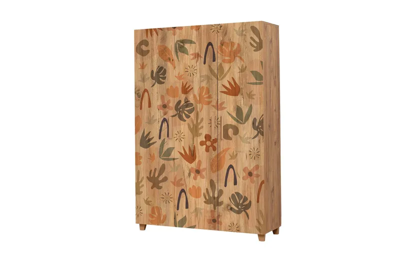 Leva Garderobeskap 120x189 cm Brun - Hanah Home - Oppbevaring - Klesoppbevaring - Garderober & garderobesystem