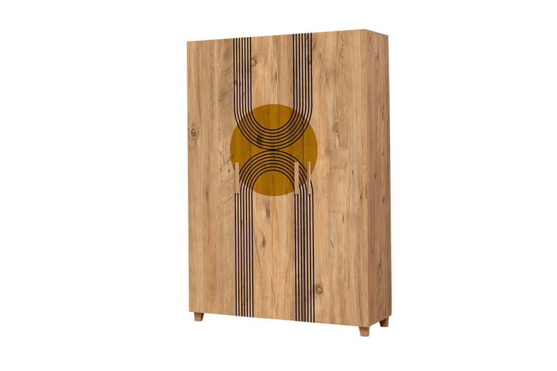 Leva Garderobeskap 120x189 cm Brun - Hanah Home - Oppbevaring - Klesoppbevaring - Garderober & garderobesystem