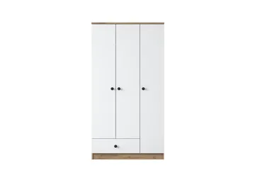 Jain Garderobe 90x170 cm Brun/Hvit - Hanah Home - Oppbevaring - Klesoppbevaring - Garderober & garderobesystem