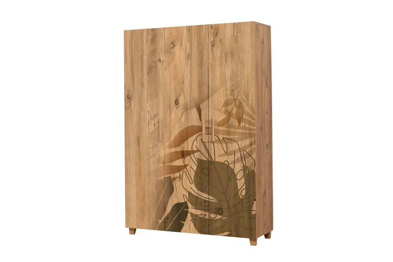 Leva Garderobeskap 120x189 cm Brun - Hanah Home - Oppbevaring - Klesoppbevaring - Garderober & garderobesystem