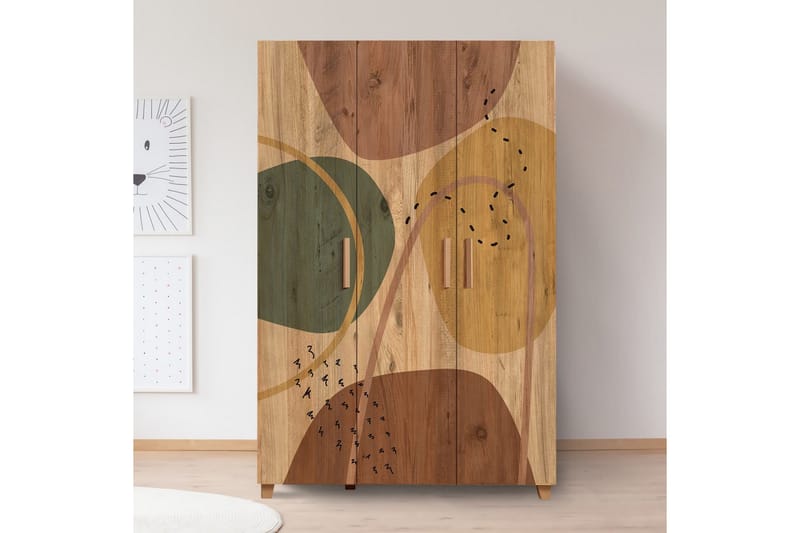 Leva Garderobeskap 120x189 cm Brun - Hanah Home - Oppbevaring - Klesoppbevaring - Garderober & garderobesystem