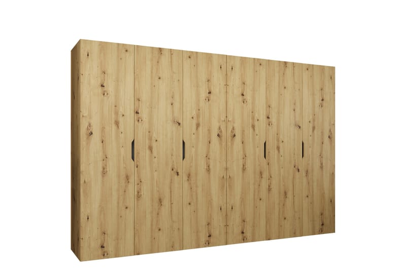 Abano Garderobeskap 52x202 cm - Brun - Oppbevaring - Klesoppbevaring - Garderober & garderobesystem