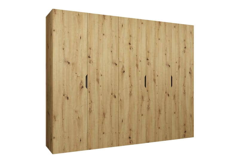 Abano Garderobeskap 52x202 cm - Brun - Oppbevaring - Klesoppbevaring - Garderober & garderobesystem