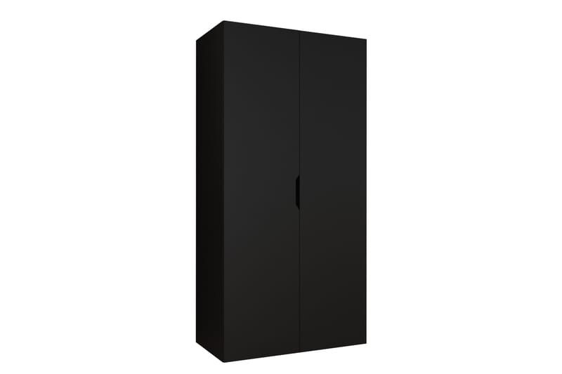 Abano Garderobeskap 52x202 cm - Brun/Hvit/Lysegrå/Sort - Oppbevaring - Klesoppbevaring - Garderober & garderobesystem
